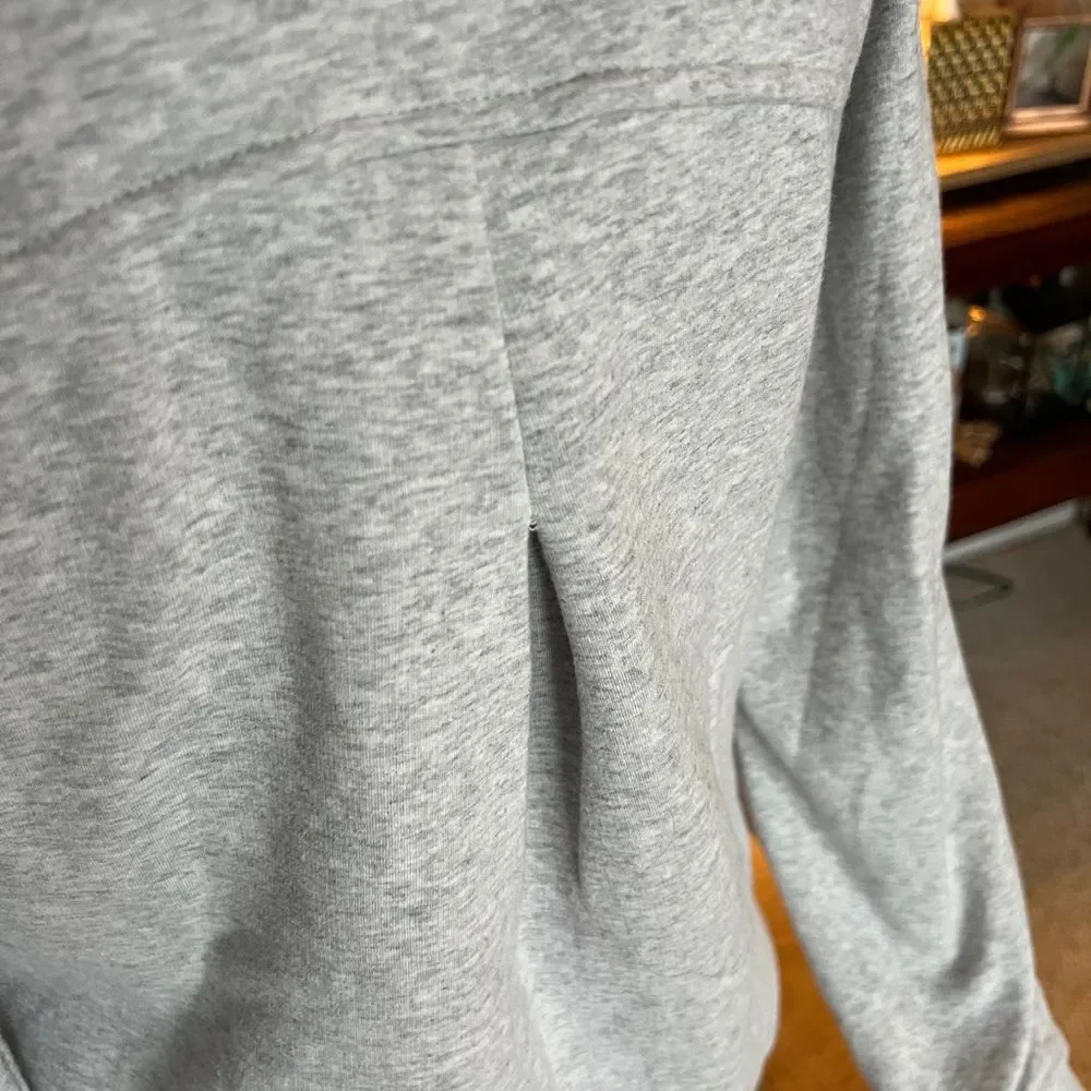 90 Degree By Reflex Light Gray Cowl Neck Sweater
